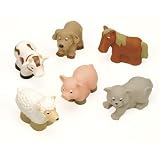 6 Farm Bath Buddies by Battat