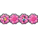 Disney Minnie Mouse Flower Border - Pink Flowers