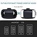Optimal Shop 3D VR Glasses Virtual Reality Headset Glasses for 4.5-6 Inch Smartphone for 3D Movies Game Box Black