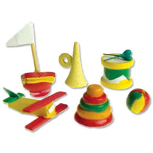 Dollhouse Miniature Set of Six Wooden Toys