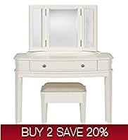 Canterbury Dressing Table Mirror Stool Set