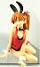 Evangelion Asuka Bunny Figure (Black Variant)