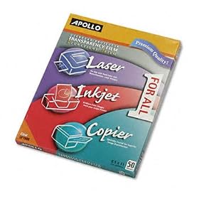 Multipurpose Transparency Film, Letter, Clear, 50/Box