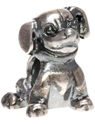 925 Sterling Silver Sitting Dog Bead, For Chamilia, Pandora, Biagi, Personality, Reflections And More Charm Bracelets