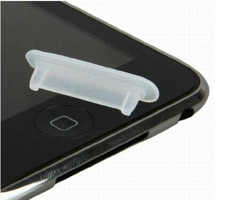 Silicone Dock Plug for Apple iPod Video, nano 3G, Classic, Touch, iPhone - Color Clear