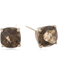 10k Gold Gemstone Cushion-Cut Stud Earrings (6mm, 2.00 cttw)
