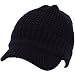 Waffle Knit Light Jeep Visor Skull Beanie Cap Hat Navy Blue