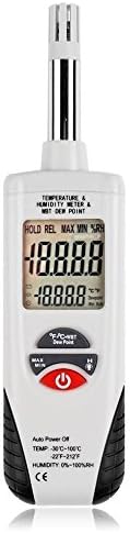 Sanrui Digital Humidity & Temperature Meter, Thermometer & Hygrometer with Wet Bulb/ Dew Point