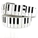 GENUINE LEATHER SNAP ON STUDDED WHITE PIANO BELT FITS ANY BUCKLE