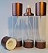 Skin Care Treatment Refillable Pumps and Sprays in 4 / 6 ounce sizes in Sets for Professional or Home use. Beautiful copper finish with clear container - Refillable. Non-airless, accurate action.
