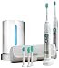 Philips HX6952/71 Sonicare FlexCare Electric Toothbrush With Soft Travel Case 2 toothbrush Heads Travel Charger & UV Sanitiser - Twin Pack