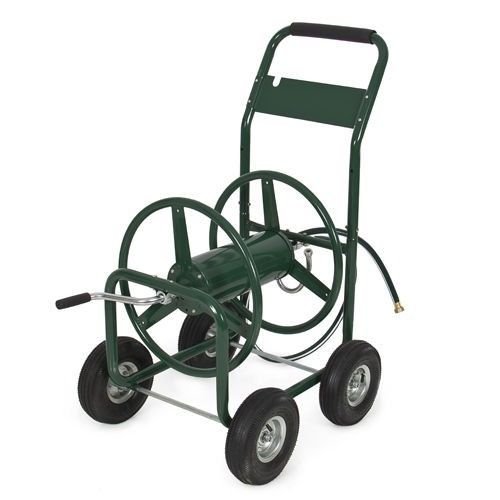 NEW Portable Rolling Garden Hose Reel Cart Holds 300' of 58 Water Hose