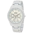 XOXO Women's XO114 Rhinestone Accent White Enamel Bracelet Watch