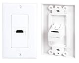 Pyle Home PHDMIW1 Single HDMI Wall Plate 90 Degree Exit Port