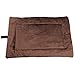 Evelots Self Heating Pet Bed 37 Inch by 24 Inch, Soft & Brown Cats & Dogs, Large