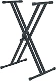 Tour Grade Excel Double X-Style Keyboard Stand ( Black )