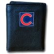 Chicago Cubs Executive Trifold Leather Wallet - MLB Baseball Fan Shop Sports Team Merchandise