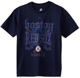 MLB Boys' Boston Red Sox Fueled By Pride Short Sleeve Basic Tee (Athletic Navy, Small)