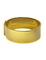 CleverEves 14Kt Yellow Gold Flat Bangle 25mm