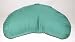 Green Crescent Zafu Meditation Cushion filled with Organic Kapok.