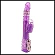 Throbbing Butterfly Pearl Jack Rabbit Vibrator Purple