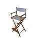 Yu Shan 30-Inch Director Chair, Natural Frame