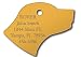 Dog Safety Reflective Pet ID Tag with Personalized Customized Engraving