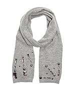 Alice Hannah Bufanda Lana Geometric Gem (Gris)