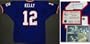 Jim Kelly Signed Blue Custom Throwback Jersey