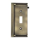 IMAGE OF Elk 2507AB Antique Brass End Switch Plate