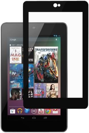 EvaClear Asus Nexus 7 1B32 High Definition HD Screen Protector (Black Border) Bubble Free