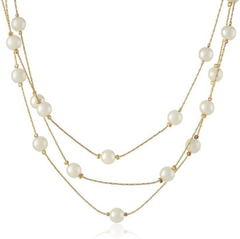 Signature 1928 "Collection" White Pearl Adjustable Strandage Necklace, 16"