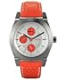 Fossil Women's BQ9355 Boyfriend Multi-Function Orange Leather Strap Watch
