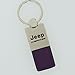 Jeep Cherokee Purple Leather Key Ring