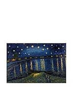 Arte Dal Mondo Pintura al Óleo sobre Linezo Van Gogh Notte Stellata Sulla Rhona