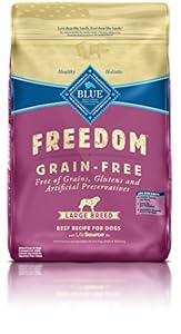 Blue Buffalo Freedom Adult Large Breed Beef Recipe Grain Free 24 lb
