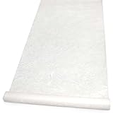 Hortense B. Hewitt Wedding Accessories Fabric Aisle Runner, Ivory Floral, 100-Feet Long