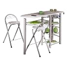 Links 50901190 K�chen Bar "Frida" inklusiv 2 Hocker, wei�