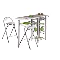 Links 50901190 K�chen Bar "Frida" inklusiv 2 Hocker, wei�