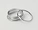 Mokingtop New Fashion 5PCS/Set Rings Urban Silver Stack Plain Cute Above Knuckle Ring Band Midi Ring