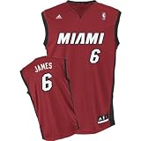 adidas Miami Heat LeBron James Youth (Sizes 8-20) Revolution 30 Replica Alternate Jersey