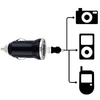 Black Mini Car USB Charger for iPod Touch 2nd iPhone 3G