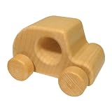 Sternengasse kleines Auto - Greifling aus Holz zum Schieben für Babies und Kleinkinder - 100% Natur