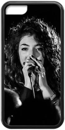 CTSLR Laser Technology Lorde Royals Protective TPU Case Cover Skin for Cheap Apple iPhone 5C-1 Pack- Black - 4