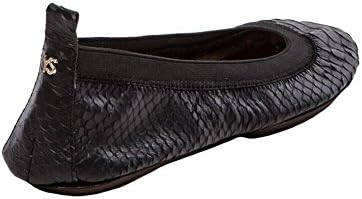 Yosi Samra Women's Samra Ballet Flat in Black Croco, 8