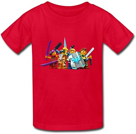 ZIYUAN Kid's Geek Leo Ninjago Faction Leaders T-shirts M Red