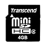 Transcend 4GB miniSDHC (SD 2.0 SPD Class 4)