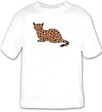 T-shirt with spotted, cat, bengal, pet, animal