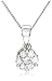9ct White Gold 25Pt Diamond Cluster Pendant 18