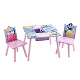 Delta Enterprise Disney Princess Storage Table and Chairs with Restickables in Pretty Pink